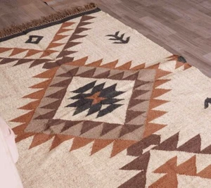 Rug Southwestern Kilim Living Room Rug Turkish Vintage Area Navajo Afghan Carpet - Picture 1 of 8