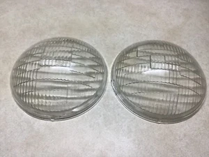 pair Bi-RAY head lamp Lens C.M. Hall Lamp Co. vintage 15420 1936 HUDSON 7 9/16” - Picture 1 of 11
