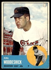 1963 Topps Hal Woodeshick Houston Colt .45s #517