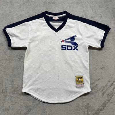 Jersey Pullover Carlton Fisk Blanco Chicago Mediano MLB Mitchell Foto 1 de 4