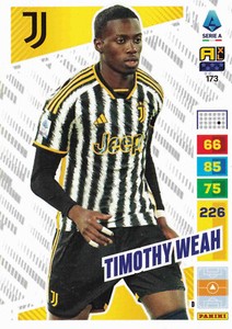 Adrenalyn XL 2023-24 Sandwiches, Footballers: Card 173 Timothy Weah (Juventus)
