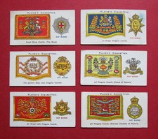 PLAYERS SIX 1924 CIGARETTE CARDS  DRUM BANNERS & CAP BADGES   3-4-5-6-7-8