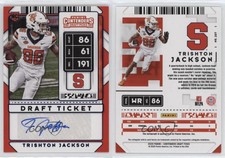 2020 Contenders Draft Picks College Ticket Blue Foil Trishton Jackson #207 Auto