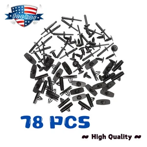 Full Fender Flare Hardware Clip Mounting Kit 78PCS for Jeep Wrangler JK Sahara - Picture 1 of 9