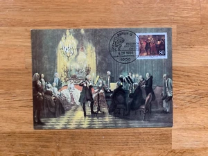 GERMANY BERLIN 1986 MAXICARD FDI FRIEDRICH DE GROSSE FLUTE FREDERICK THE GREAT 2 - Picture 1 of 2