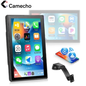 New 7" Touch Screen BT Wireless Apple Carplay Android Auto Portable Car Stereo - Picture 1 of 17