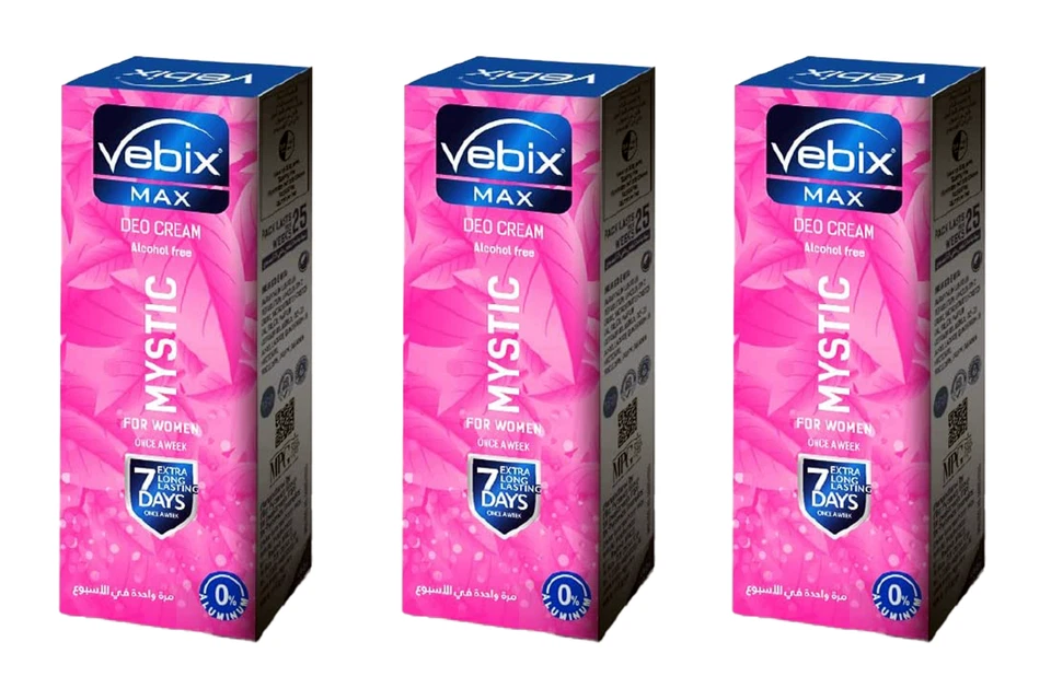 3x 25ml. Vebix Max for Women Mystic Deocreme mit extra langer Haltbarkeit - Bild 1 von 4