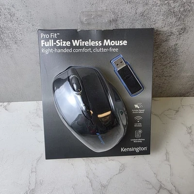 Kensington Pro Fit Full Size Wireless Mouse Right Handed Black - Image 1 of 2