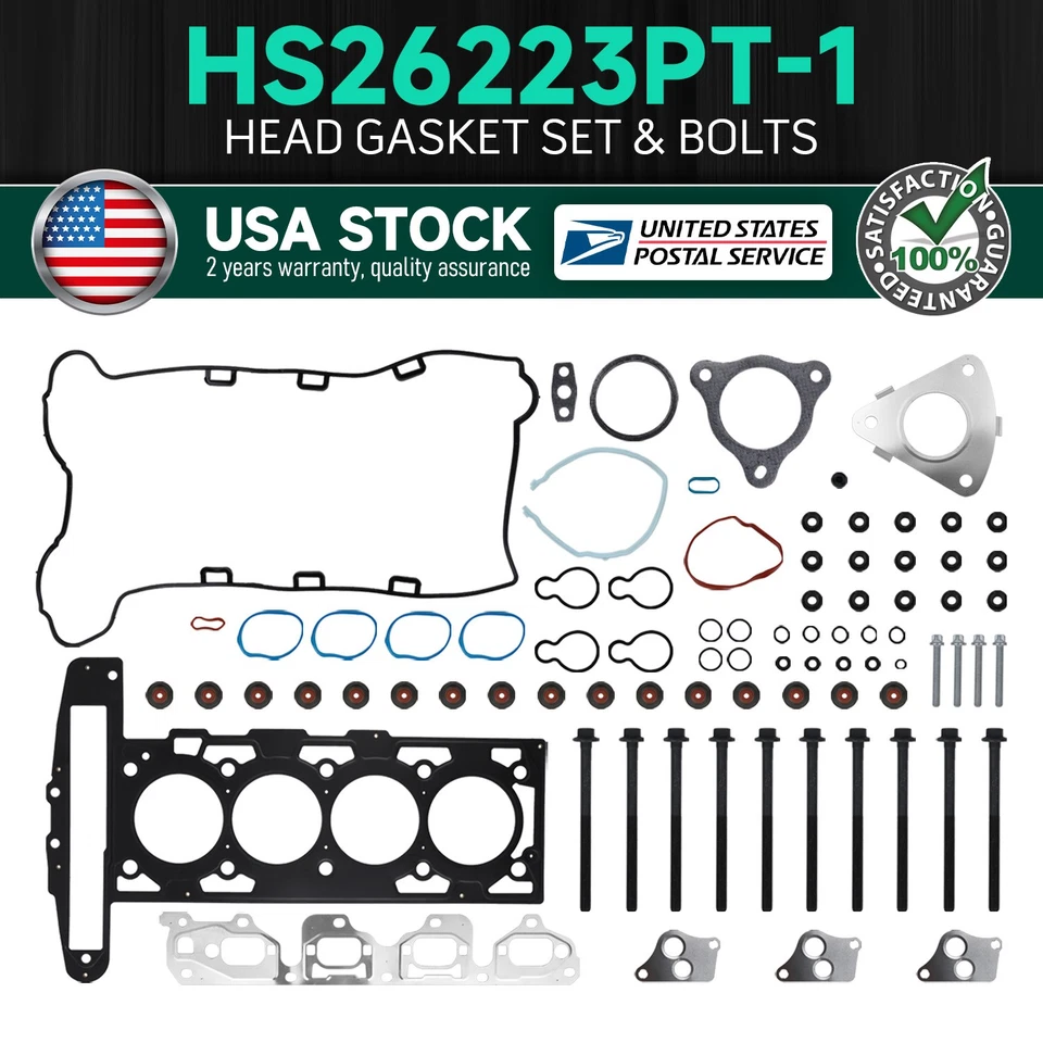Juego de pernos de junta de culata premium para Chevrolet Cobalt&HHR 2005-06 2,2 L HS26223PT-1 Foto 1 de 4