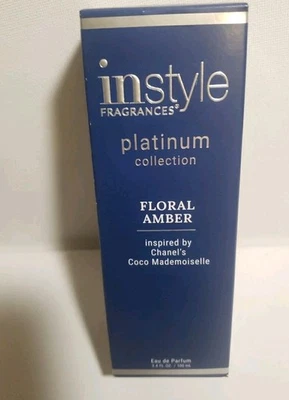 Nuevo perfume InStyle Fragrances Platinum Collection floral ámbar EDT 3,4 oz Foto 1 de 4