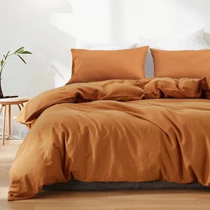 Französisches Leinen Bettbezug Set 3-teilig Queen (88"x92") - Weich & Bequem Futter... - Bild 1 von 8