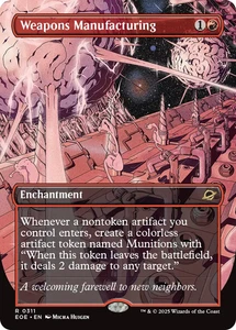 Weapons Manufacturing 0311 ~ **Foil Borderless** Rare M MTG Edge of Eternities - Picture 1 of 1