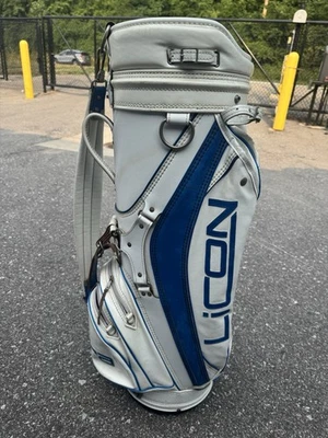 Bolsa de golf Cobra Tour Staff blanca de colección, divisor de 6 vías - con correa para el hombro y cubierta Foto 1 de 4