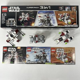 LEGO Star Wars Microfighters Super Pack 3-in-1 66534 With 3 Manuals No Minifigs