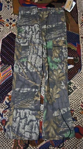 VTG NWT Jerzees Outdoor Camo Camouflage Cargo Pants Kids XL 18-20 Hunt Fish - Picture 1 of 9