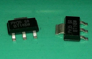 5 Stück BT148W-600R Philips Thyristor 600V 1A SOT223 (M1525) - Picture 1 of 2