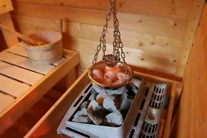 Sauna Deluxe Verdampferschale Kräutertopf Edelstahl für Sauna Aufguss 20cm - Bild 1 von 13