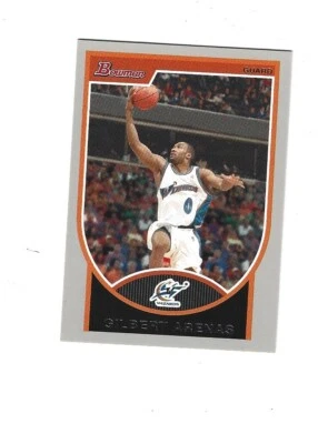 Bowman Silver #1 Gilbert Arenas 2007-08/199 Washington Wizards Foto 1 de 2