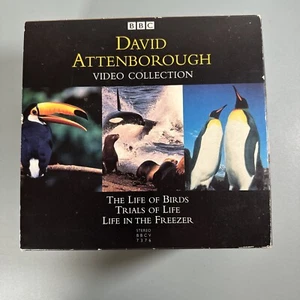 BBC David Attenborough video collections official VHS tape set Sealed Box Damage - Foto 1 di 11