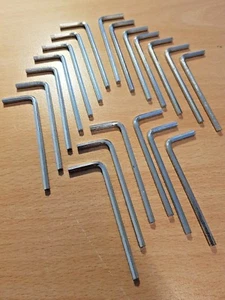 2 3mm Metric Short Arm Allen Keys Hex Hexagon Wrench Loose Allan Alan Job Lot - Picture 1 of 10