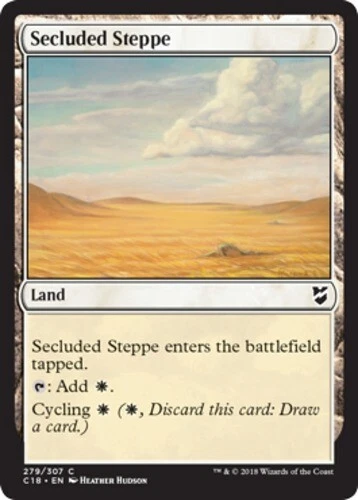 Secluded Steppe ~ Near Mint Commander 2018 MTG Magic UltimateMTG Land Card - Image 1 of 1