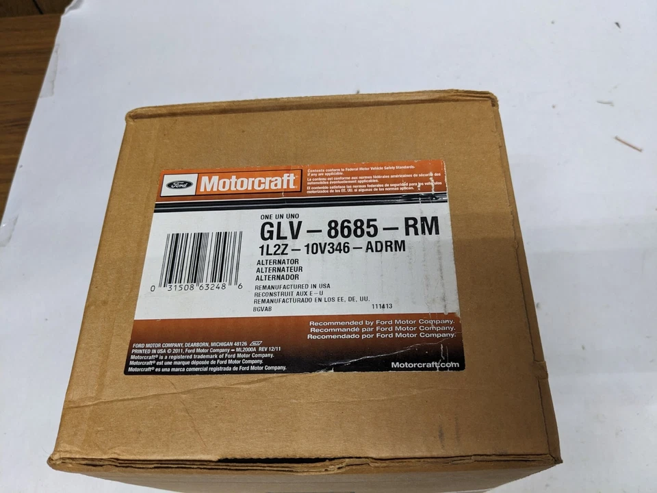Alternador Motorcraft GLV-8685-RM Reman 01-04 Ford Explorer Mountaineer 4,0 L Foto 1 de 2