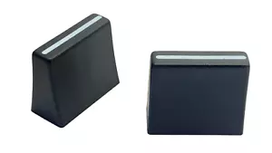 10x Faderknopf Lever 6, für Schieberegler Fadercaps schwarz m. weißer Markierung - Bild 1 von 2