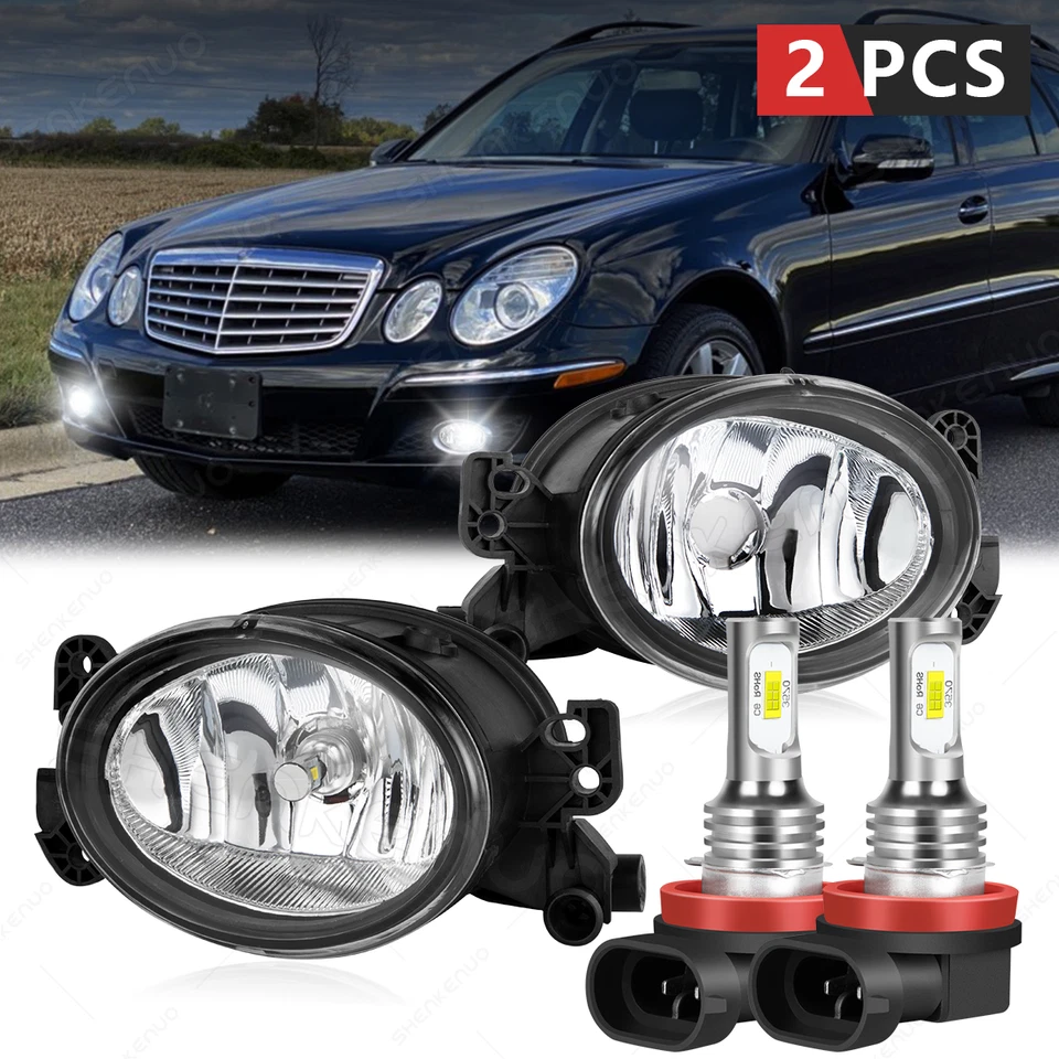 Luces antiniebla LED de parachoques con cubierta para Mercedes Benz C230 C300 C350 2008-2011 W204 Foto 1 de 4