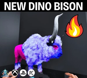 Ark Ascended PVE PS5 XBOX PC NUEVO DINO BISON RAGNAROK EVENTO COLOR CC AZUL JOKER - Imagen 1 de 7