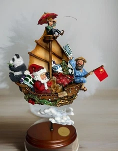 Christmas Steve Kehrli WESTLAND GIFTWARE - Santa’s Magical Airships China 1999 - Picture 1 of 18