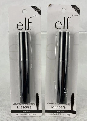 Lot of 2 Elf Volumizing & Defining Mascara Jet Black Vitamin B & E Infused New - Image 1 of 4