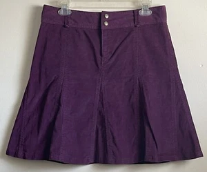 Athleta Whenever Corduroy Skirt Womens 6 Wine Fit Flare A Line Athleisure Panel - Picture 1 of 17