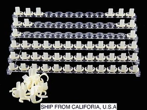 72 PCS NATURAL COLOR FALSE NAIL DISPLAY STAND RACK HOLDER TOOL 6 TIERS - Picture 1 of 2