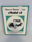 How To Restore Your Model A Vol 1 Second Edition Complete from the Restorer