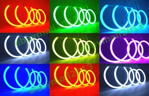 BT Cotton RGB Halo Ring For BMW E90 SMD Devil Demon Angel Eye Corona Flash DRL - Picture 1 of 14