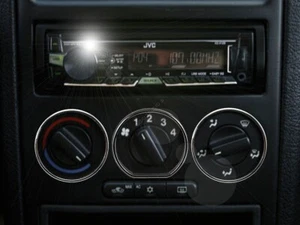 For Opel Astra G 1998-2009 Polished Aluminum Control Panel Dashboard Rings x3 - Picture 1 of 13