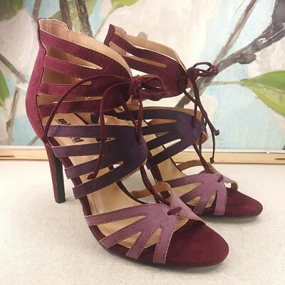 Zapatos Sandalias para mujer sin listar borgoña multicolor talla 6 SKU#08971 Foto 1 de 4