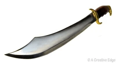 Sea Marauder Pirate Cutlass Knife Machete Short Sword w/Leather Sheath - Image 1 of 4