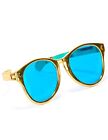 Riesige Disco Spaßbrille blau-gold - Cod.156859