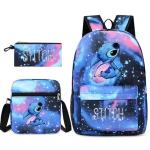 3 Stck./Set Stich Rucksack Bleistiftetui Schultertasche Kinder Schultasche 2024 Geschenk - Bild 1 von 33
