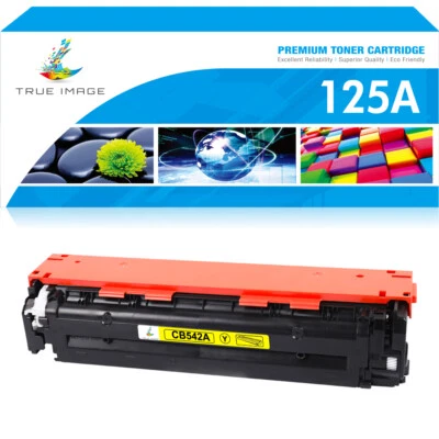Yellow Toner fits for HP 125A LaserJet CP1215 CP1515N CM1312 CM1312NFI CB542A - Image 1 of 4