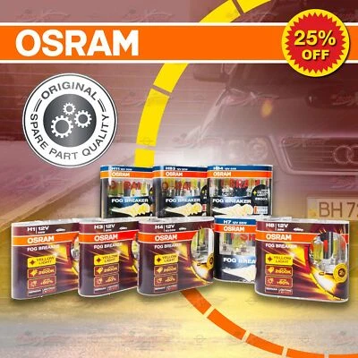 OSRAM FOG BREAKER FBR-HCB H1 H3 H4 H7 H8 H11 HB3 HB4 DuoBox faros lámparas - Imagen 1 de 4