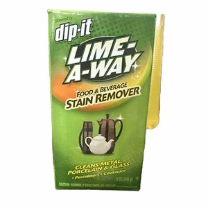 Dip-it Food & Beverage Stain Remover 5 Oz New, Hard Box Lime A Way Ships OutFAST - Picture 1 of 5