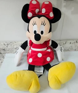 Disney Parks Authentic 19" Minnie Mouse Plush Red White Polka Dots READ - Picture 1 of 11
