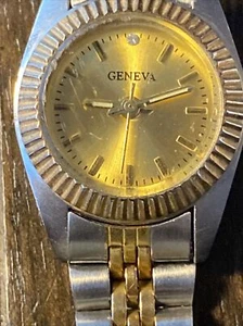 geneva watch women running new battery small scratch on lens - Picture 1 of 4