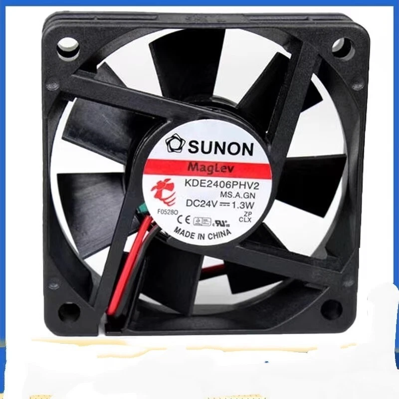 SUNON KDE2406PHV2 6015 24V 1.3W 6cm Cooling Fan - Image 1 of 1