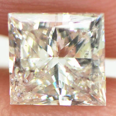 Diamante Corte Princesa Certificado 1 Quilate F/SI2 Suelto Natural Mejorado 5.58X5.45 MM Foto 1 de 4