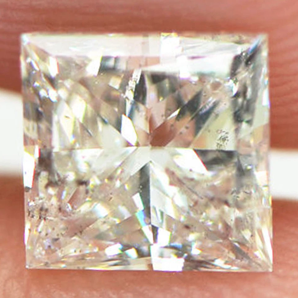 Princess Cut Diamond Certified 1 Carat F/SI2 Loose Natural Enhanced 5.58X5.45 MM - Image 1 of 4