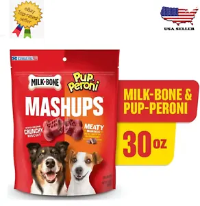 New Milk-Bone and Pup-Peroni Mashups Dog Treats, 30 oz. Bag Free Shipping - Picture 1 of 2