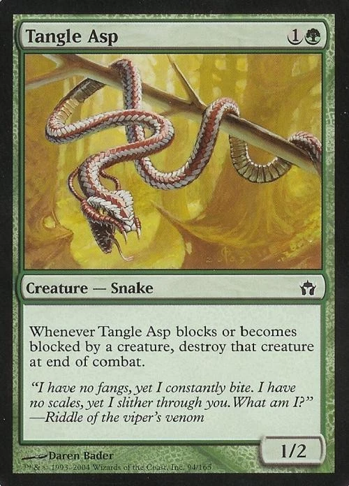 Tangle Asp -Foil Medium Play MTG Fifth Dawn - Image 1 of 1